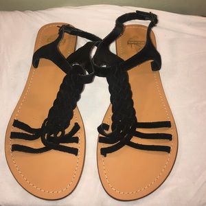 Kimchi Blue for Urban Outfitters Black Sandals